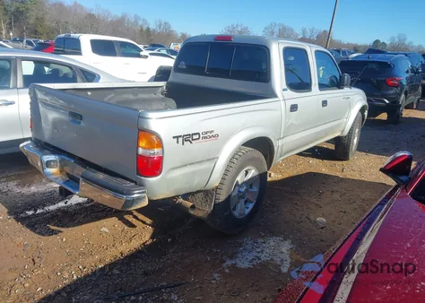 2002 Toyota Tacoma Base V6 из США, поврежденный, VIN 5TEHN72N92Z014553